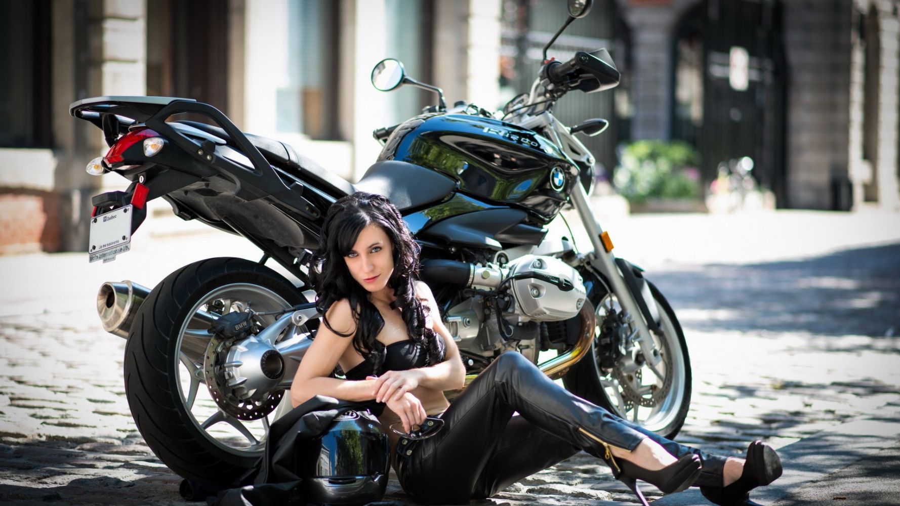 European women on bikes in Bhilai