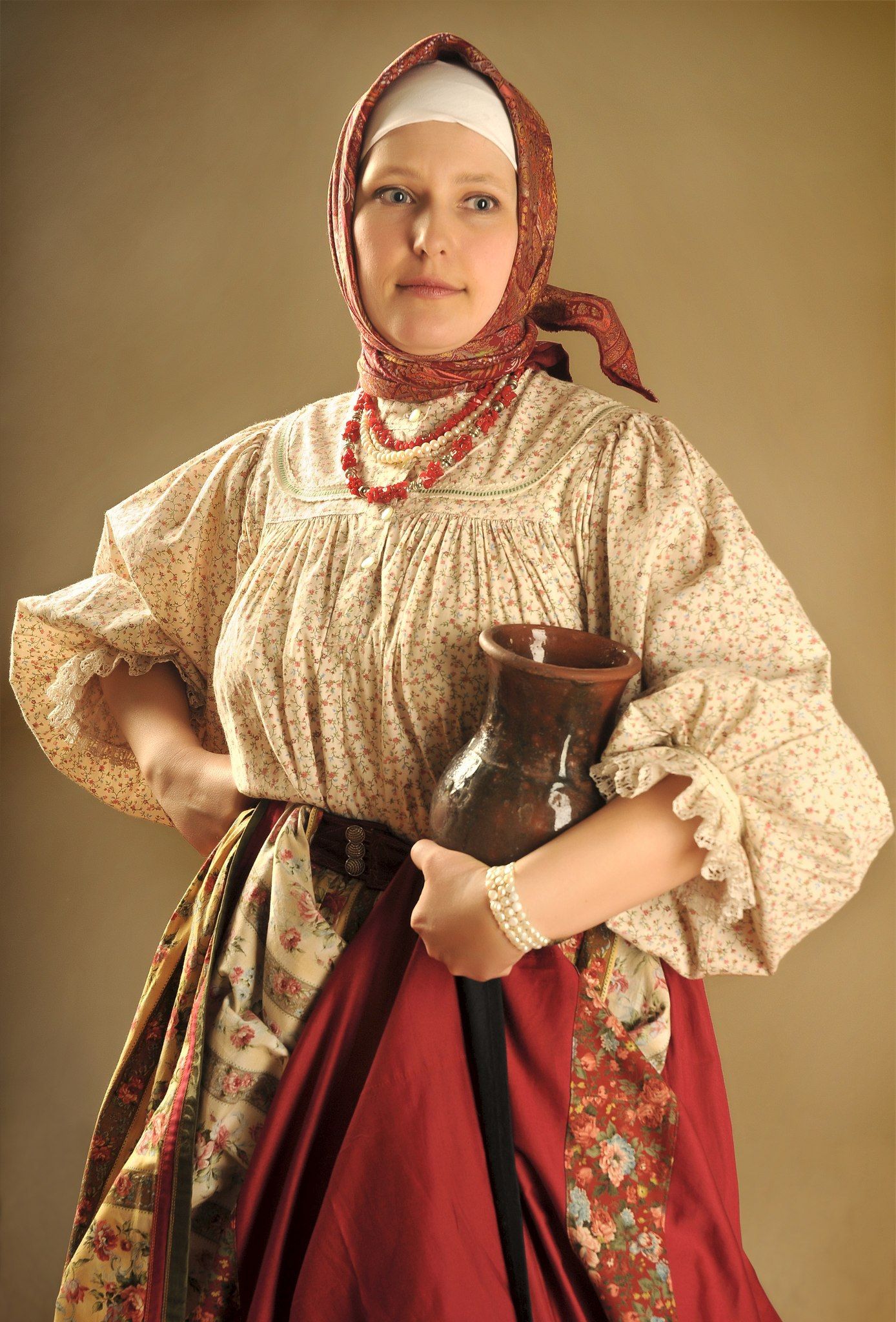 Girls in Slavic costumes in Bhilai